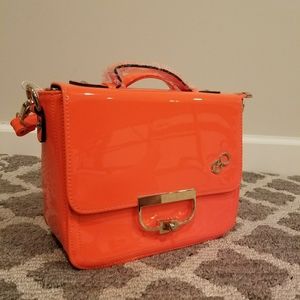NEW Neon orange top handle / crossbody bag